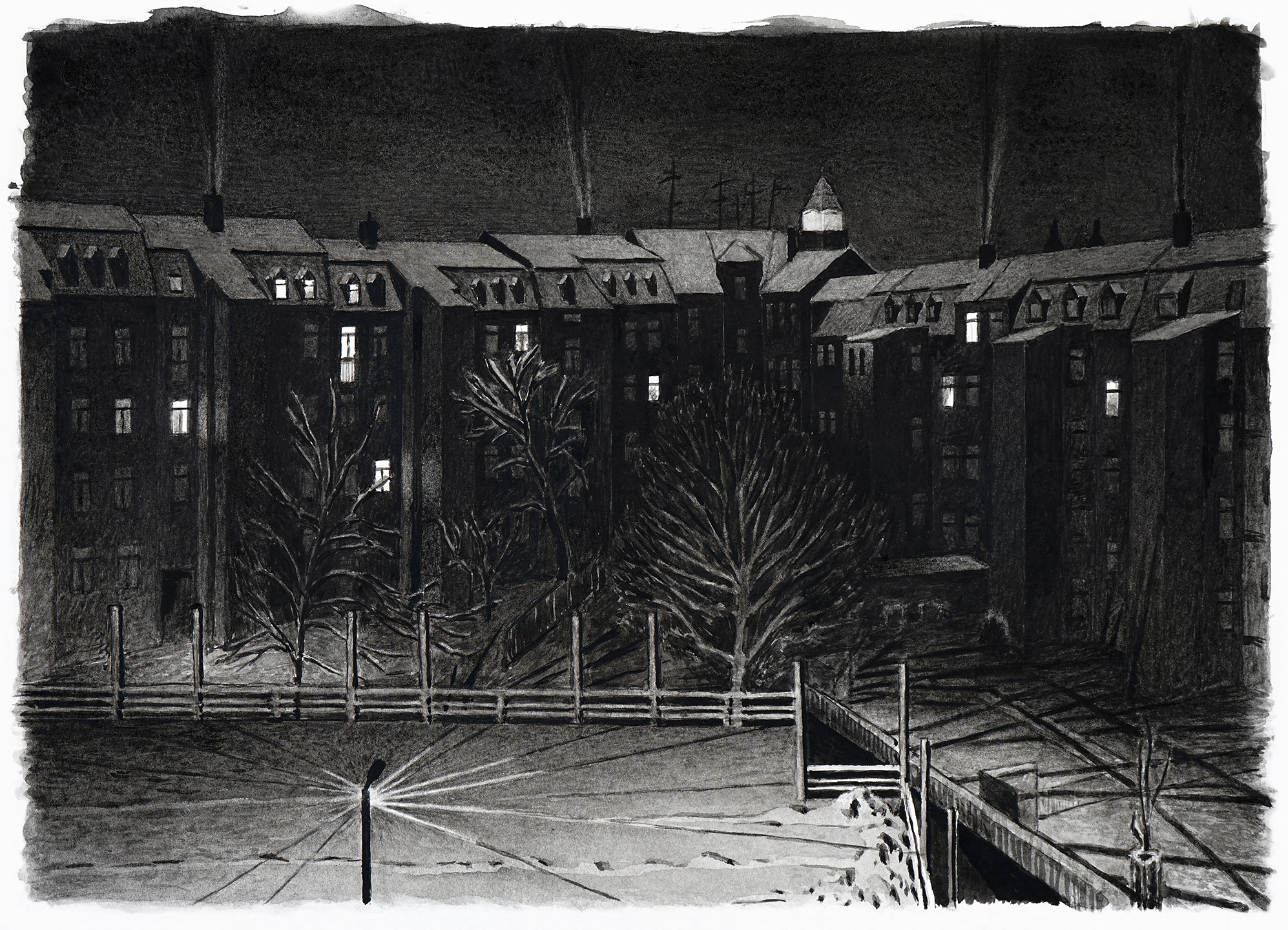 2023, Plauen, Hinterhof an der Trockentalstraße